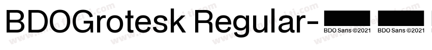 BDOGrotesk Regular字体转换
